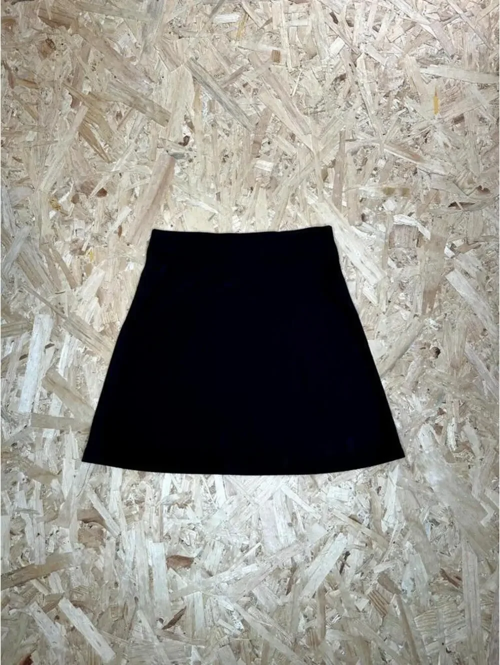 Vintage Byer California Black Ribbed Mini Skirt Womens Small Made in USA